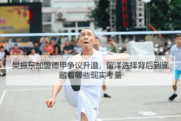 樊振东加盟德甲争议升温，留洋选择背后到底藏着哪些现实考量